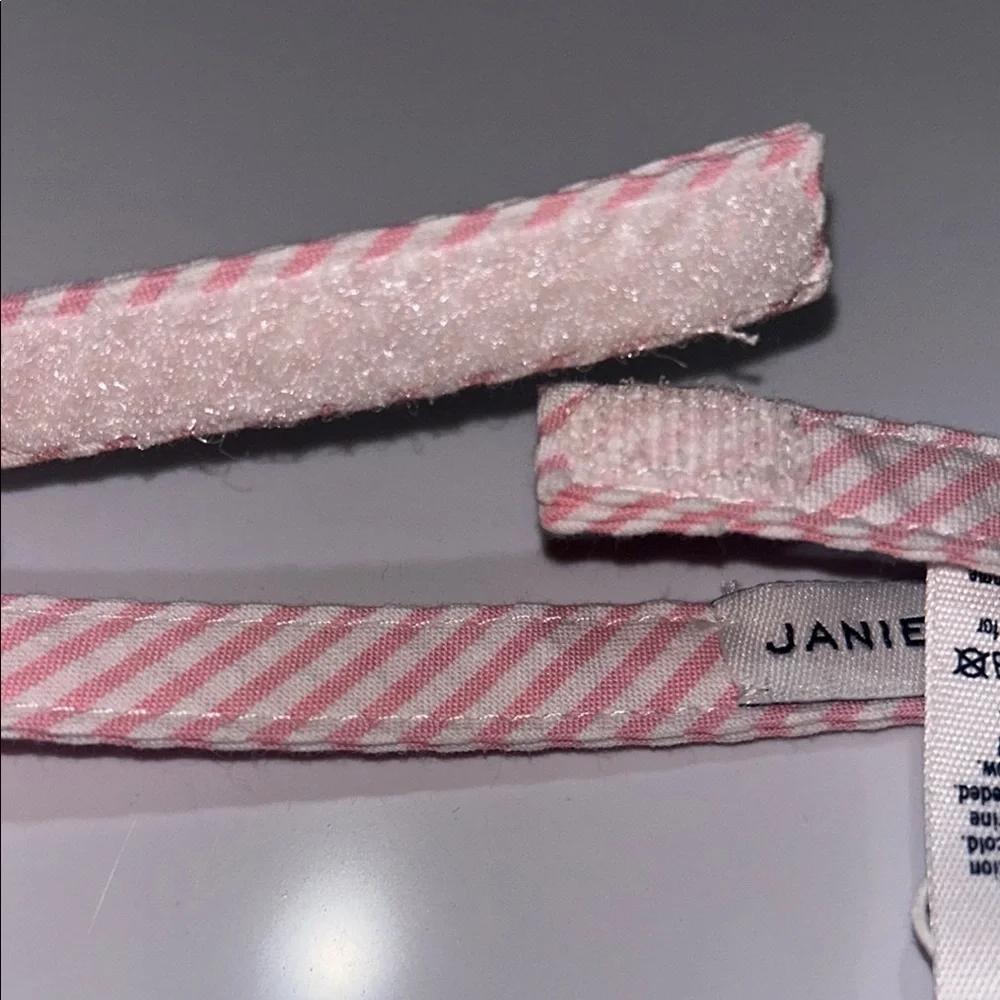 Janie and Jack Pink and White Striped Bow Tie